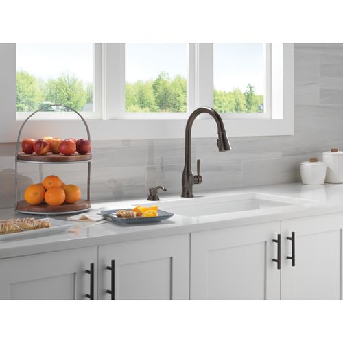 Main product image of Hazelwood 1 Handle Pull-down Kitchen Faucet w/ Soap Dispenser & Shieldspray (Venetian Bronze), 19831Z-RBSD-DST