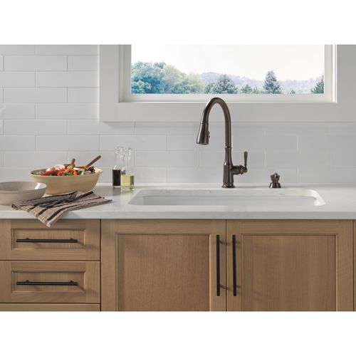 Main product image of Capertee 1 Handle Pull-down Kitchen Faucet w/ Soap Dispenser & Shieldspray (Venetian Bronze), 19877Z-RBSD-DST