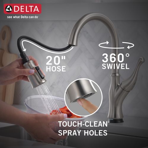 Main product image of Ophelia Single-handle Pull-down Kitchen Faucet w/ Touch2o (Spotshield Stainless), 19888TZ-SP-DST