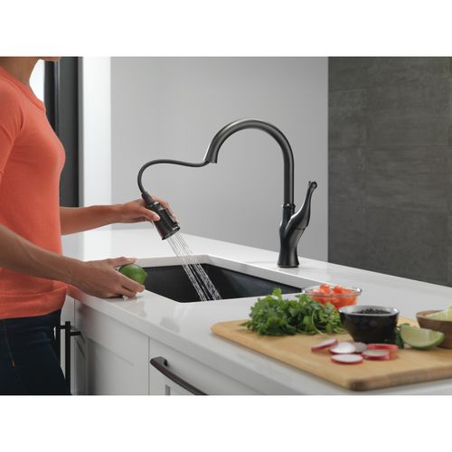 Main product image of Ophelia Single-handle Pull-down Kitchen Faucet (Matte Black), 19888Z-BL-DST