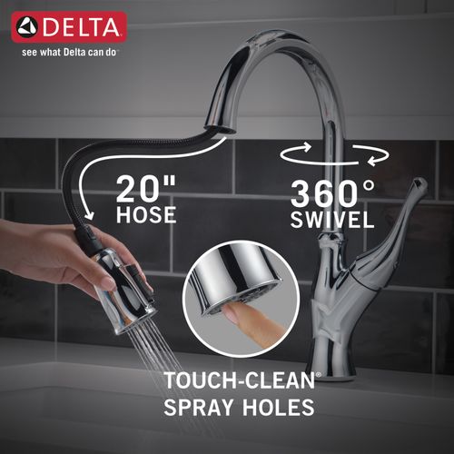 Main product image of Single-handle Pull-down Kitchen Faucet (Chrome), 19888Z-DST