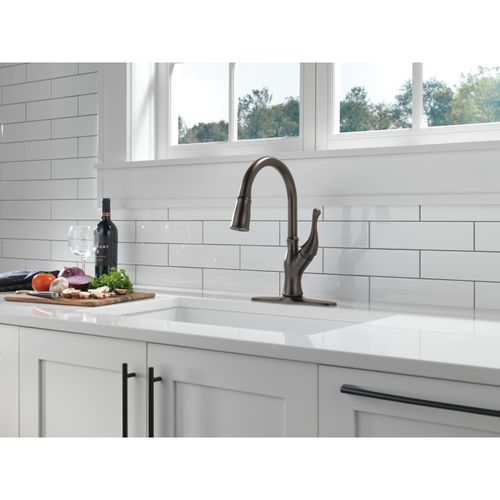 Main product image of Ophelia Single-handle Pull-down Kitchen Faucet (Venetian Bronze), 19888Z-RB-DST