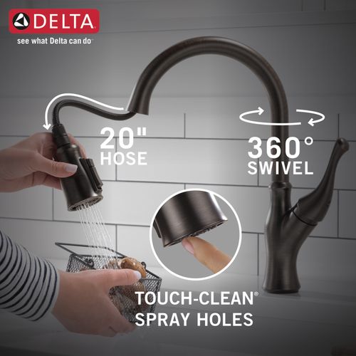 Main product image of Ophelia Single-handle Pull-down Kitchen Faucet (Venetian Bronze), 19888Z-RB-DST