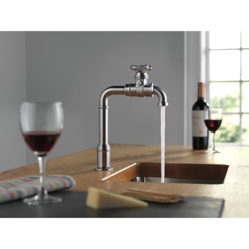 Main product image of Broderick True Bar Kitchen Faucet, 1.5 GPM (Arctic Stainless), 1990LFC-AR