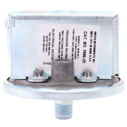 199620 Dwyer 199620 Gas Pressure Switch (4.0" 20.0" W.C.)