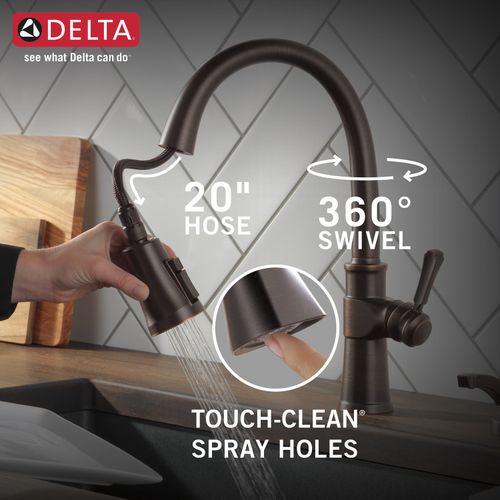 Main product image of Spargo 1 Handle Pull-down Kitchen Faucet w/ Soap Dispenser & Shieldspray (Venetian Bronze), 19964Z-RBSD-DST