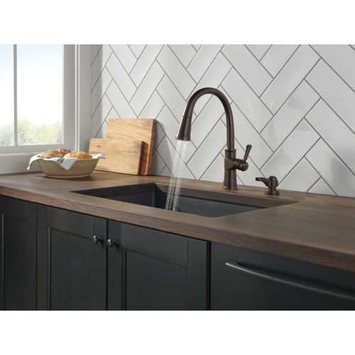 Main product image of Spargo 1 Handle Pull-down Kitchen Faucet w/ Soap Dispenser & Shieldspray (Venetian Bronze), 19964Z-RBSD-DST