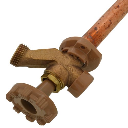 Main product image of Model 19 14", 1/2" MPT x Sweat Inlet Anti-Siphon Wall Faucet w/ Metal Handle