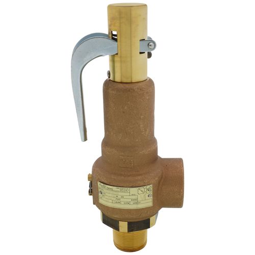 Main product image of 19 Series 1-1/4" MNPT x 1-1/2" FNPT 4,240 LBS/HR Safety Relief Valve (150 psi)