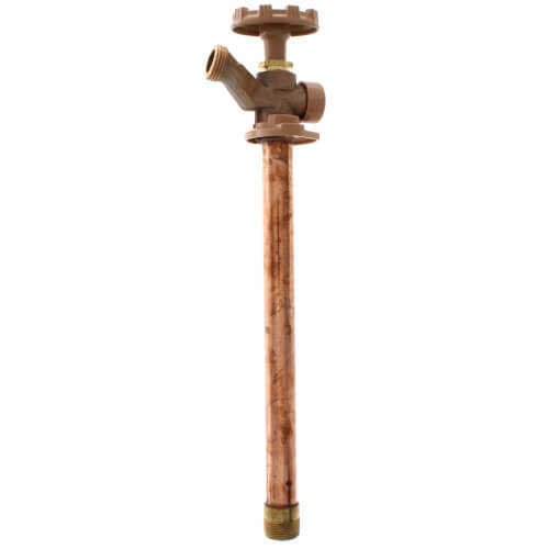 Main product image of Model 19 10", 1/2" FPT x 3/4" MPT Inlet Anti-Siphon Wall Faucet w/ Metal Handle