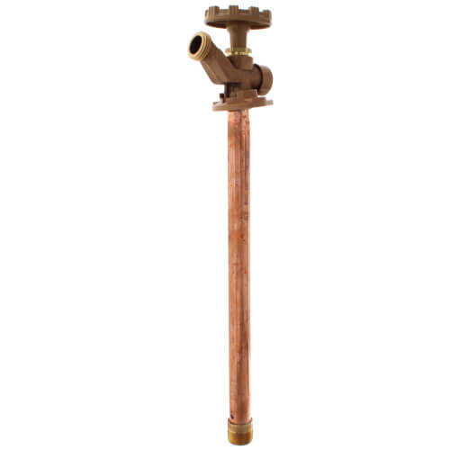 Main product image of Model 19 12", 1/2" FPT x 3/4" MPT Inlet Anti-Siphon Wall Faucet w/ Metal Handle
