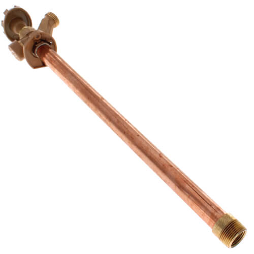 Main product image of Model 19 14", 1/2" FPT x 3/4" MPT Inlet Anti-Siphon Wall Faucet w/ Metal Handle