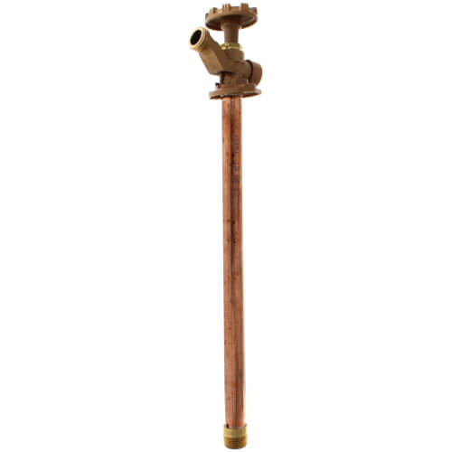Main product image of Model 19 14", 1/2" FPT x 3/4" MPT Inlet Anti-Siphon Wall Faucet w/ Metal Handle