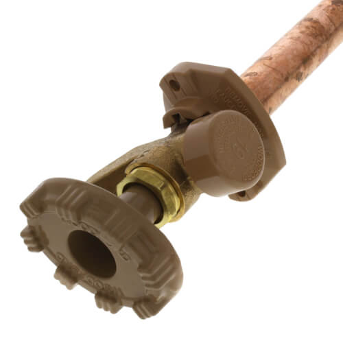 Main product image of Model 19 8", 1/2" FPT x 3/4" MPT Inlet Anti-Siphon Wall Faucet w/ Metal Handle