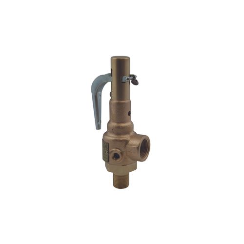 Main product image of 1-1/2" x 2" MNPT x FNPT Steam Bronze Safety Relief Valve Metal Seat, 15 psig, 19MHGL15