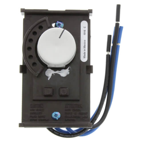 Main product image of White Line Voltage Wall Thermostat w/ OFF Position, DPST, Open On Rise (No Thermometer)