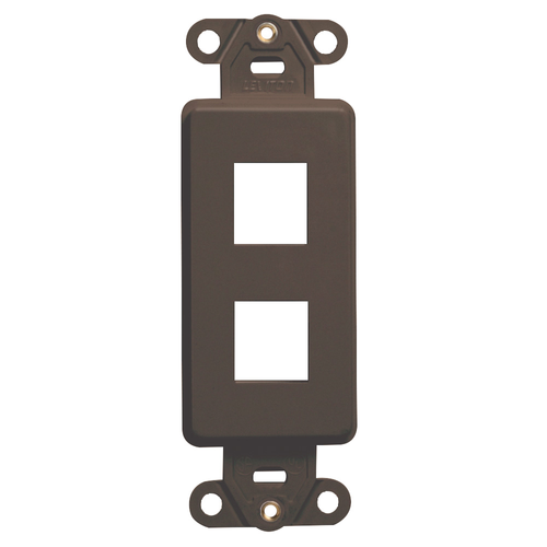 Main product image of Quickport, Decora Insert, 2-port (Brown)
