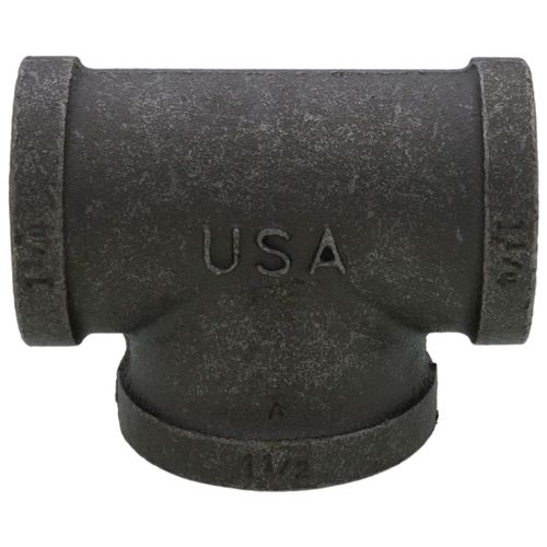 Main product image of 1-1/4" x 1-1/4" x 1-1/2" Black Tee, Class 150