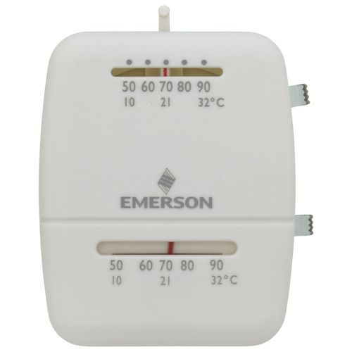 Main product image of Heat/Cool Snap Acting thermostat in white vertical mount