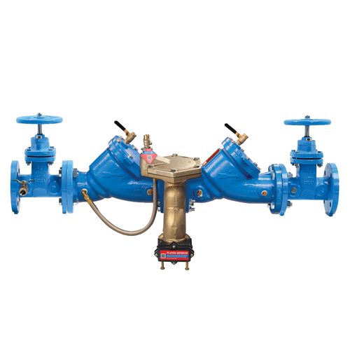 Main product image of 2-1/2" LF909-NRS-FS Cast Iron Reduced Pressure Zone Backflow Preventer Assembly, NRS Shutoff, w/ Backflow Flood Sensor