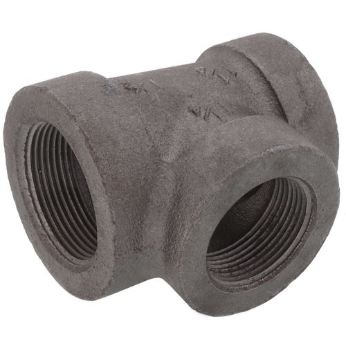 Main product image of 1-1/2" x 1-1/4" x 1-1/4" Black Cast Iron Steam Tee, Class 125
