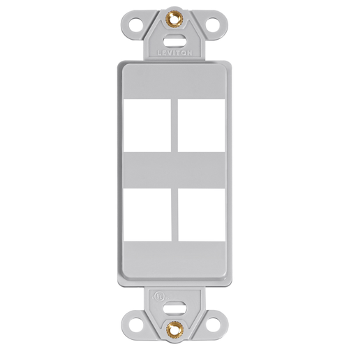 Main product image of Quickport, Decora Insert, 4-port (Gray)
