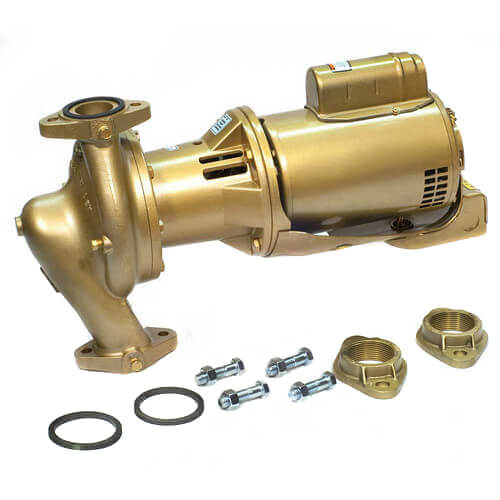 Main product image of 1/2 HP Be608S Series e-60 Bronze 1-1/2" x 5-1/4" In-Line Pump (1 PH, 115/208-230V)