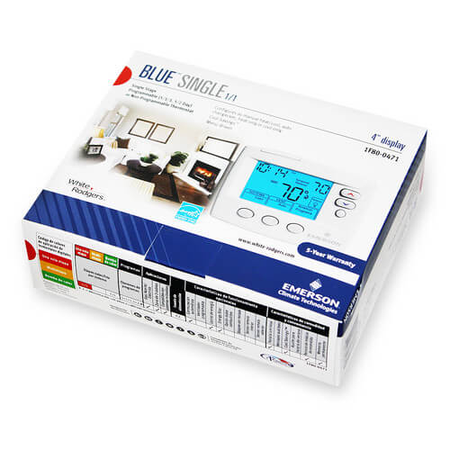 Main product image of 80 Series Programmable, 1H/1C, Blue Digital Thermostat