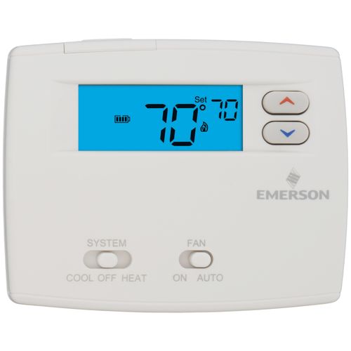 Main product image of Non-Programmable, 1H/1C, Blue 2" Digital Thermostat, Replaces 1F86-344