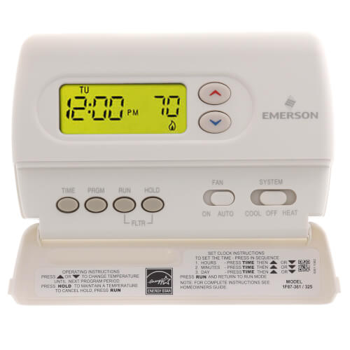 1F87361 White Rodgers 1F87361 7Day Programmable Thermostat, 24