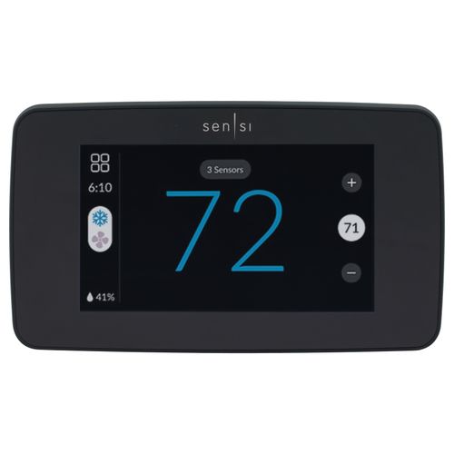 Main product image of Sensi Touch 2 Smart Wi-Fi Programmable Thermostat for Smart Home, 4H/2C (Black)