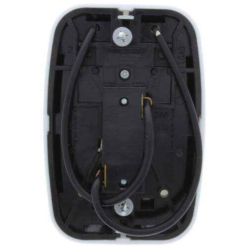 Main product image of Line Voltage Mechanical Bimetal, SPST, Open on Rise, No Thermometer, Wallplate Included (White)