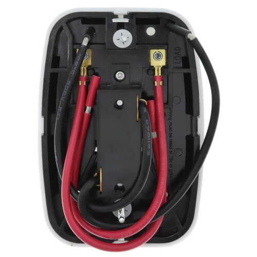 Main product image of Line Voltage Mechanical Bimetal, DPST Open on Rise, No Thermometer, Wallplate Included, w/ OFF Position (White)