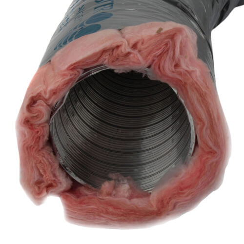 Main product image of 7" x 8 Ft. Triple Lock Acoustic Aluminum Duct w/ Poly Sleeve, R6