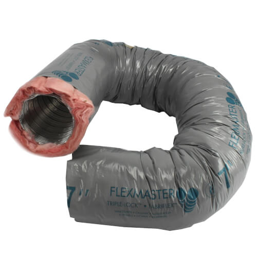 Main product image of 7" x 8 Ft. Triple Lock Acoustic Aluminum Duct w/ Poly Sleeve, R6
