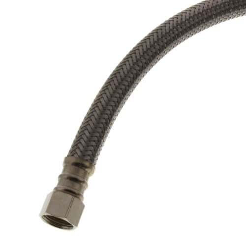 Main product image of 48" Braided Stainless Steel Fits-All Dishwasher Connector w/ MIP Elbow & Adapters (3/8" Comp. x 1/2" FIP)