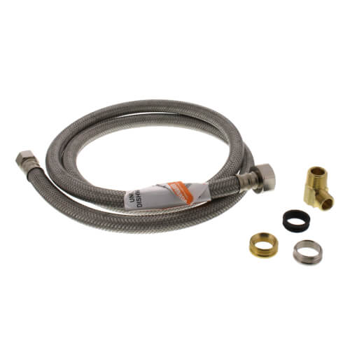 1W48CU Fluidmaster 1W48CU 48" Braided Stainless Steel FitsAll
