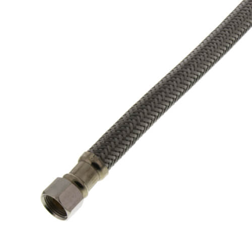 Main product image of 72" Braided Stainless Steel No-Burst Dishwasher Connector w/ MIP Elbow (3/8" Compression x 1/2" FIP)