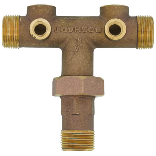 Main product image of 1" X 4-1/2" Center to End, No Lead Brass O-Ring Union Tank Tee
