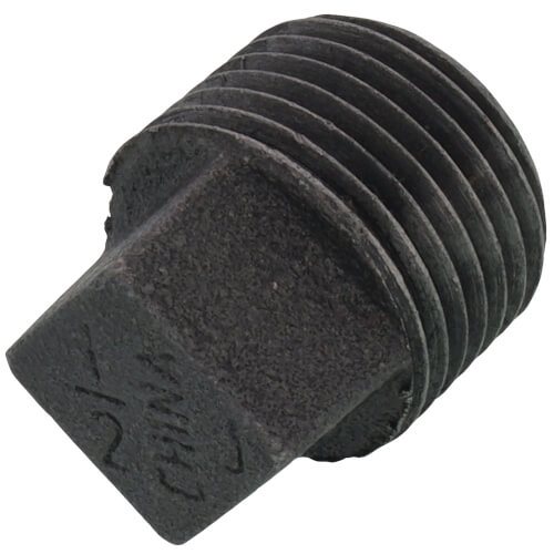 Main product image of 1/2" Black Solid Plug