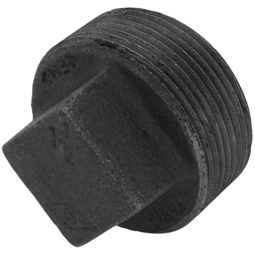 Main product image of 1-1/2" Black Solid Plug