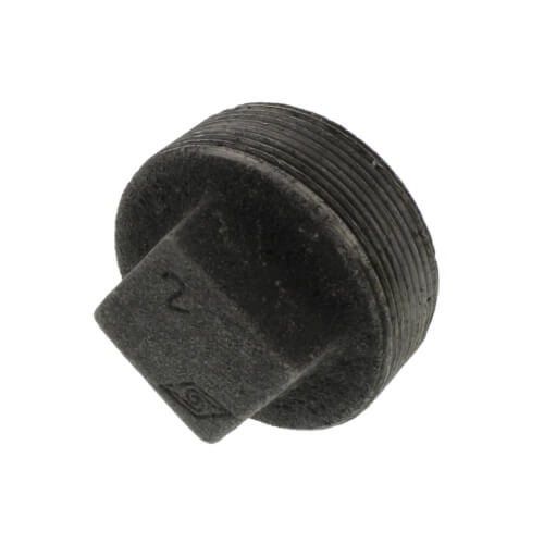 Main product image of 2" Black Solid Plug