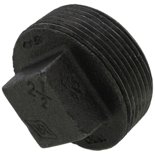 Main product image of 2-1/2" Black Solid Plug