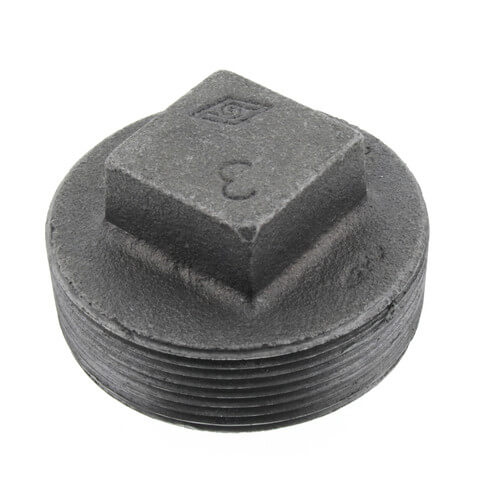 Main product image of 3" Black Solid Plug