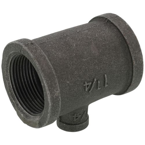 Main product image of 1-1/4" x 1-1/4" x 1/4" Black Reducing Tee