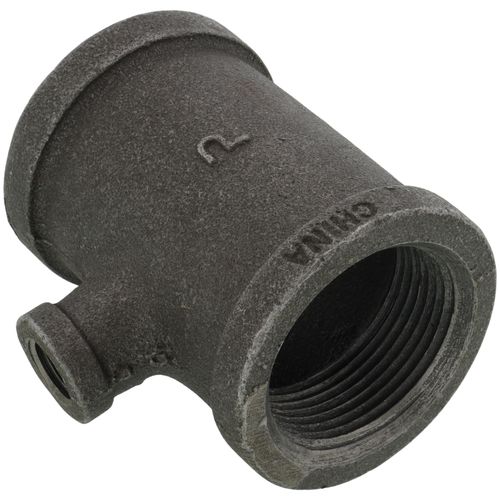 Main product image of 1-1/4" x 1-1/4" x 1/4" Black Reducing Tee