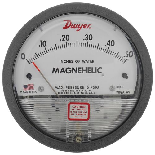 Main product image of Magnehelic Differential Pressure Gage (0 - .50" W.C.)