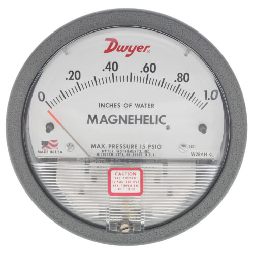 Main product image of Magnehelic Differential Pressure Gage (0 - 1.0" W.C.)