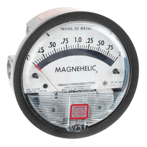 Main product image of Magnehelic Differential Pressure Gage, 1000-5600 FPM (0 - 2.0" W.C.)