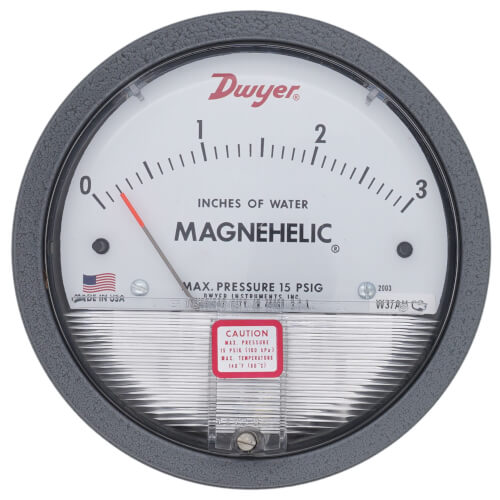Main product image of Magnehelic Differential Pressure Gage (0 - 3.0" W.C.)